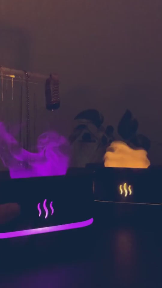 Aroma Diffuser with Flame Light – Relaxing Mist for Home & Spa