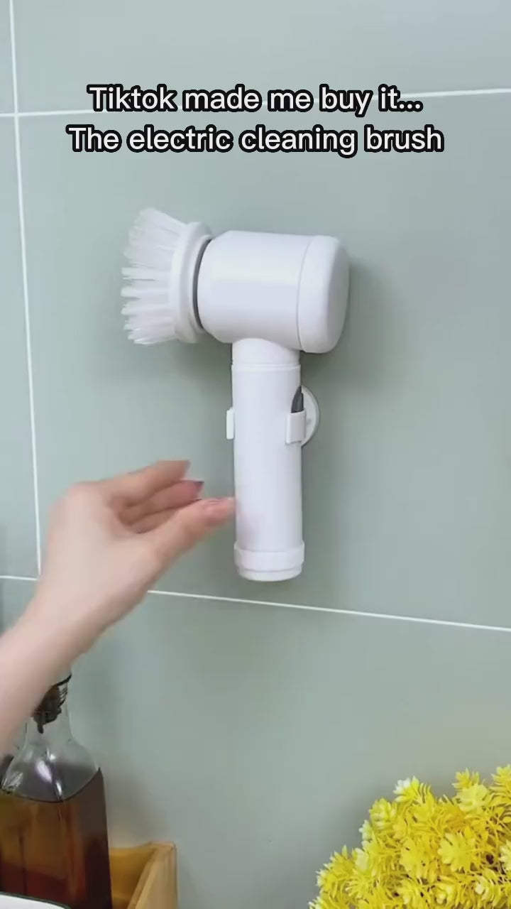 Electric Cleaning Brush – USB Rechargeable Dishwashing and Tile Scrubber
