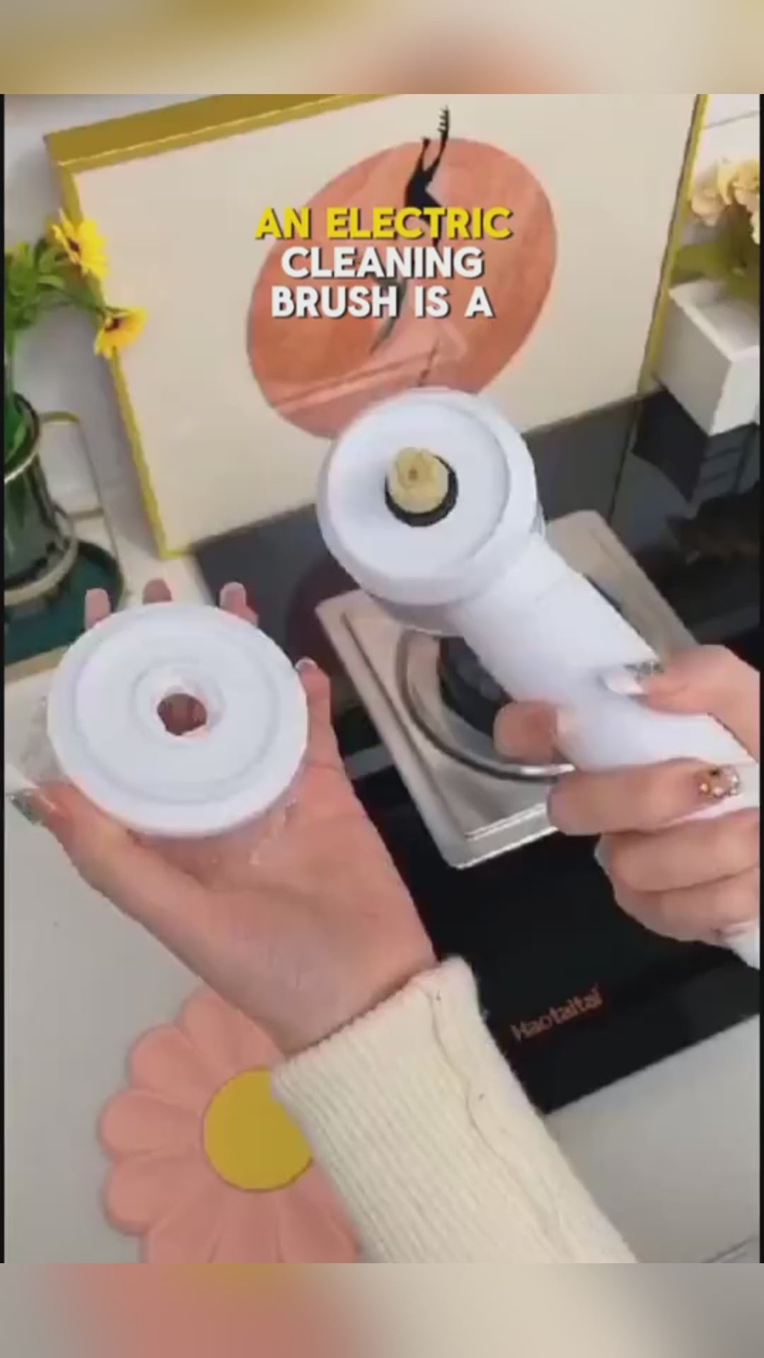 Electric Cleaning Brush – USB Rechargeable Dishwashing and Tile Scrubber