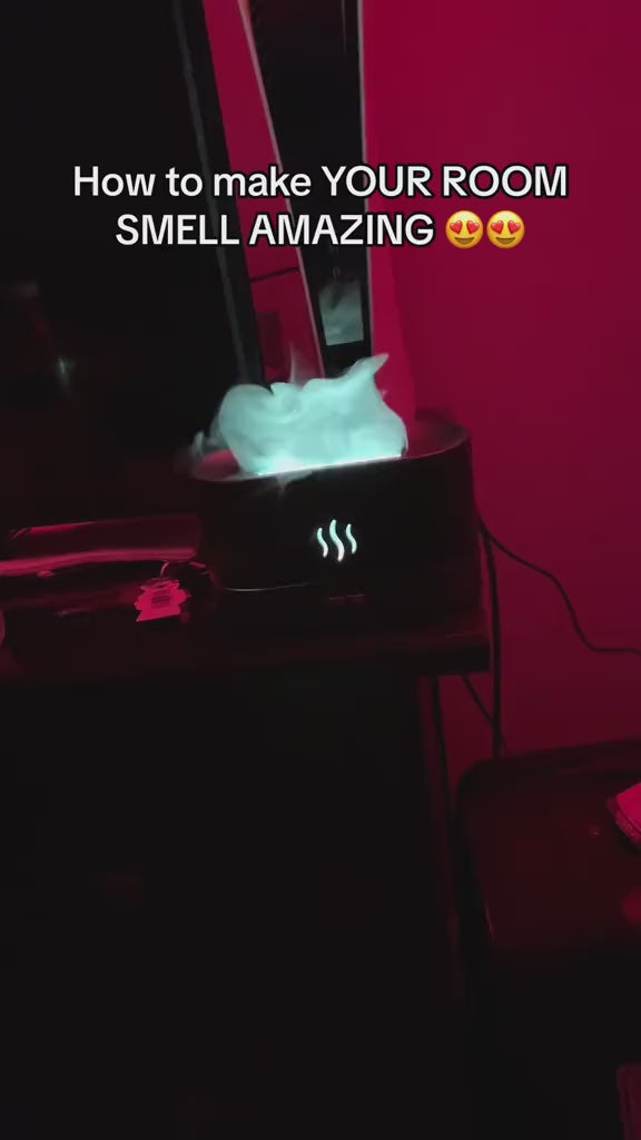 Aroma Diffuser with Flame Light – Relaxing Mist for Home & Spa