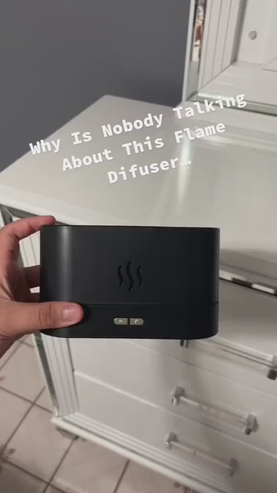 Aroma Diffuser with Flame Light – Relaxing Mist for Home & Spa