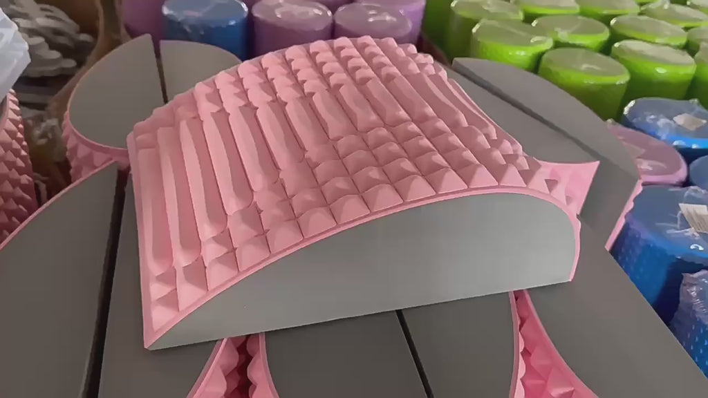 Back and Neck Stretcher Pillow – Lumbar Support Massager for Pain Relief