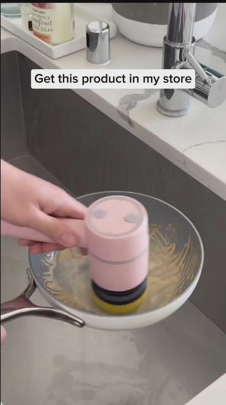 Electric Cleaning Brush – USB Rechargeable Dishwashing and Tile Scrubber